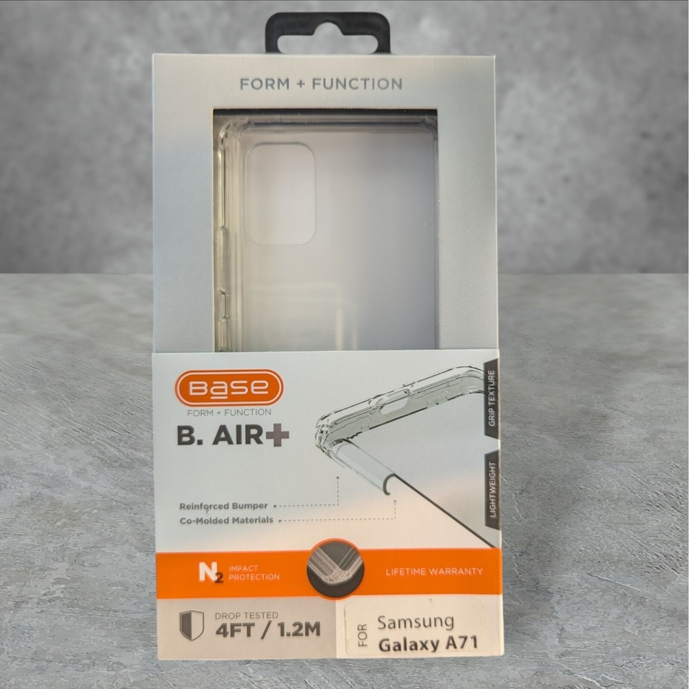 T1. Base B. Air+ Case For Samsung Galaxy A71 In Clear, Drop Tested